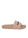 BALENCIAGA BALENCIAGA BEIGE POOL SLIDE SANDALS