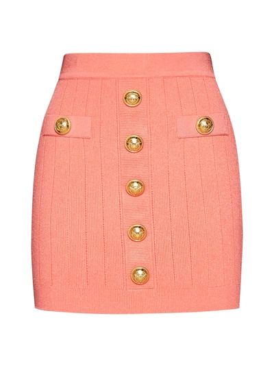 Balmain Skirt In Saumon