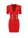 Balmain Dress In Red