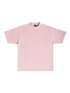 Balenciaga Bb Paris Strass T-shirt Medium Fit In Light Pink