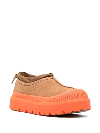 Ugg Tasman Weather Hybrid Colour-block Loafers In Chestnut/orange