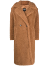 Ugg Gertrude Long Teddy Coat In Beige