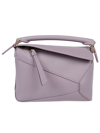Loewe Puzzle Mini Crossbody Bag In Violet