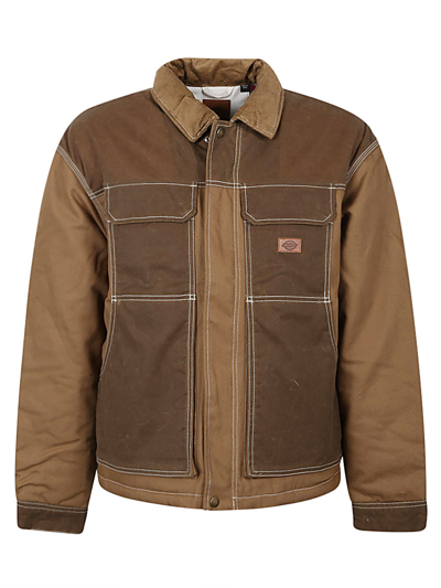 Dickies Construct Lucas Waxed Pocket Front Jacket In Beige