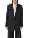 Isabel Marant Kenzy Single-breasted Virgin-wool Blazer In Antracite Galles