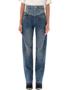 Isabel Marant Black Noemie Straight-leg Jeans In Dark Blue