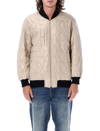 Isabel Marant Orange Otis Reversible Bomber Jacket In Orange Multi/beige