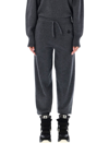 Isabel Marant Étoile Kira Mélange-effect Knitted Track Pants In Antracite