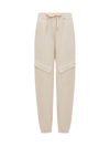 Jil Sander Drawstring-waist Cotton Track Pants In Raw Cotton