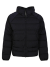 C.p. Company Chrome-r Quilted Black Nylon Down Jacket In Total Eclipse