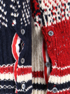 Thom Browne Fun Mix Tartan Jacquard Wool Cardigan