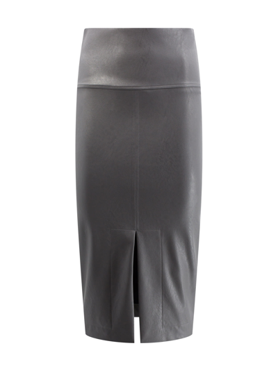D-exterior Longuette Skirt In Antracite