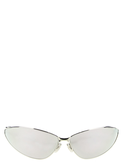 Balenciaga Razor Cat Sunglasses In Silver