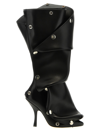 Y/project Snap Leather Boots In Black
