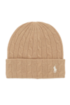 POLO RALPH LAUREN CABLE-KNIT CASHMERE AND WOOL BEANIE HAT