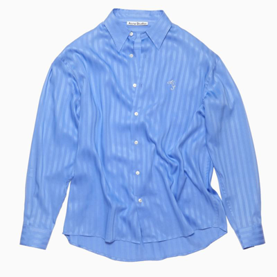Acne Studios Blue Striped Overside Shirt Men | ModeSens