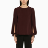 Chloé Dark Purple Silk Blouse In Purple