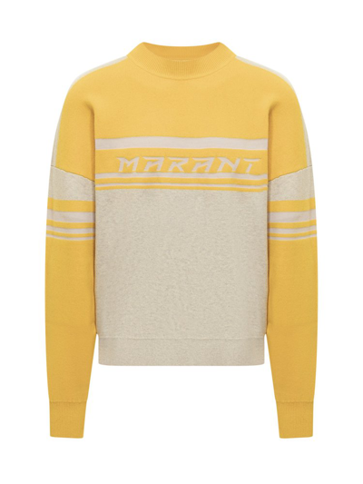 Isabel Marant Logo Knitted Crewneck Jumper In Multi