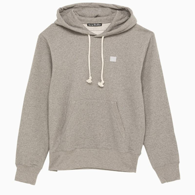 Acne Studios Green Hoodie With Patch Men In Gray