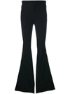 Givenchy Fitted Flared Trousers In Black