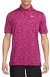 Nike Dri-fit Tour Space Dye Performance Golf Polo In Red