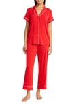 Nordstrom Moonlight Eco Crop Pajamas In Red Barbados