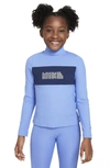 Nike Sportswear Big Kids' (girls') Dri-fit Long-sleeve Top In Blue
