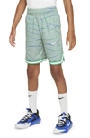 Nike Dri-fit Dna Big Kids' (boys') Basketball Shorts In Green