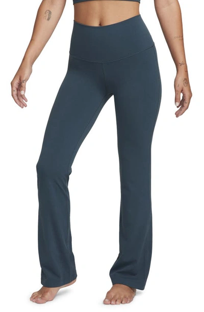 Nike Women's  Yoga Dri-fit Luxe Flared Pants In Deep Jungle