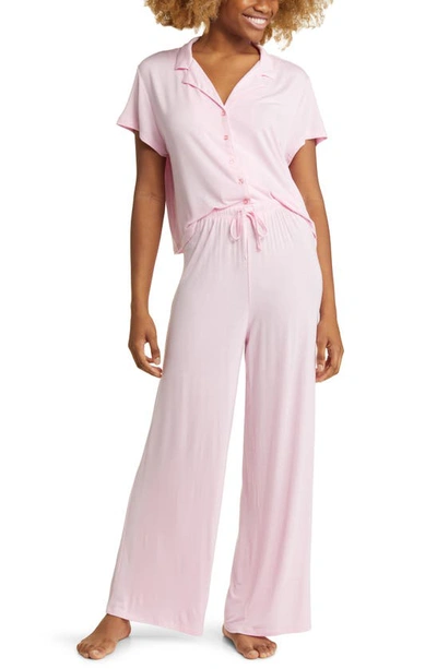 Bp. All Night Stripe Pajamas In Pink Posy
