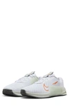 Nike Metcon 9 Training Shoe In White/silver/bright Mandarin