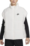 Nike Sportswear Classic Water Repellent Therma-fit Loose Puffer Vest In White