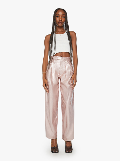 Mother The Pleated Starlet Prep Sneak Y Swear Pants In Pink