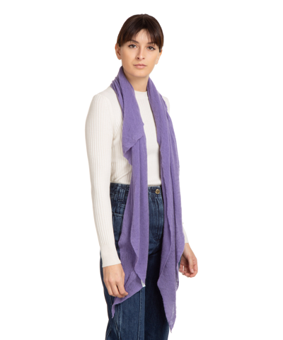 Pin1876 By Botto Giuseppe Cashmere Scarf In Violet