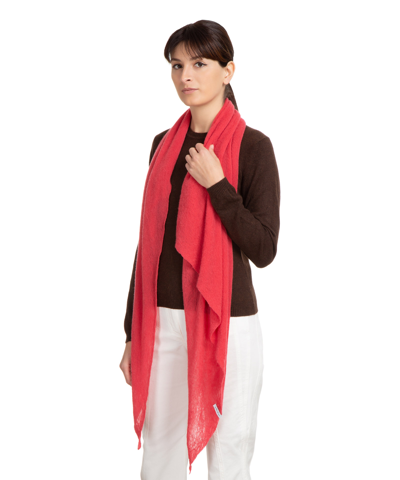Pin1876 By Botto Giuseppe Cashmere Scarf In Orange