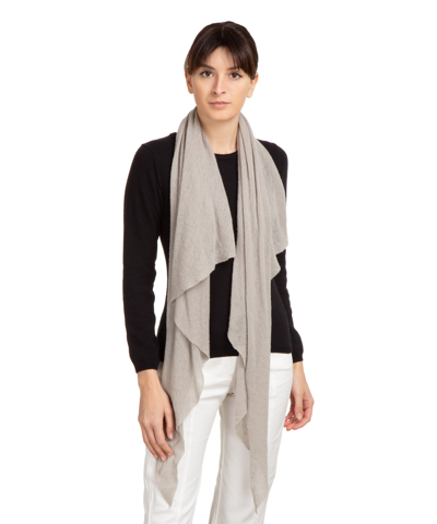 Pin1876 By Botto Giuseppe Cashmere Scarf In Grey