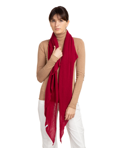 Pin1876 By Botto Giuseppe Cashmere Scarf In Red