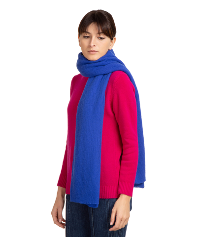 Pin1876 By Botto Giuseppe Cashmere Scarf In Blue