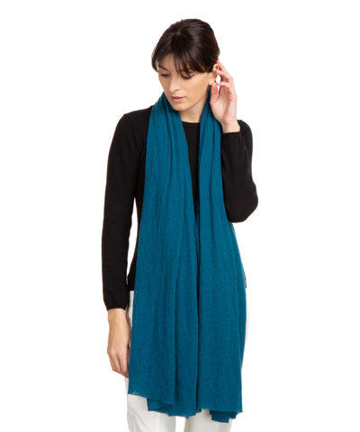 Pin1876 By Botto Giuseppe Cashmere Scarf In Blue