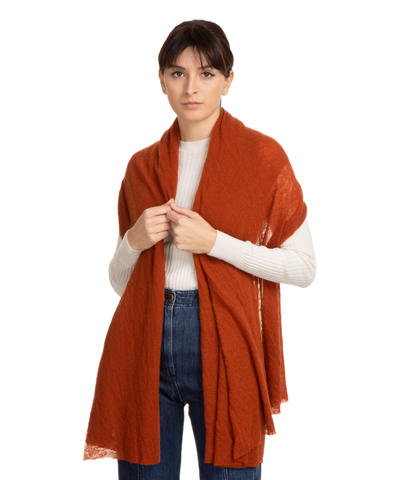 Pin1876 By Botto Giuseppe Cashmere Scarf In Brown