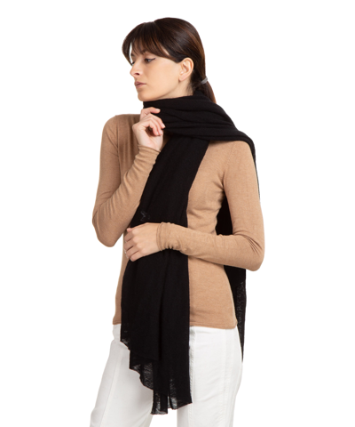 Pin1876 By Botto Giuseppe Cashmere Scarf In Black