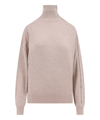 Isabel Marant Asymmetric-hem Roll-neck Jumper In Beige