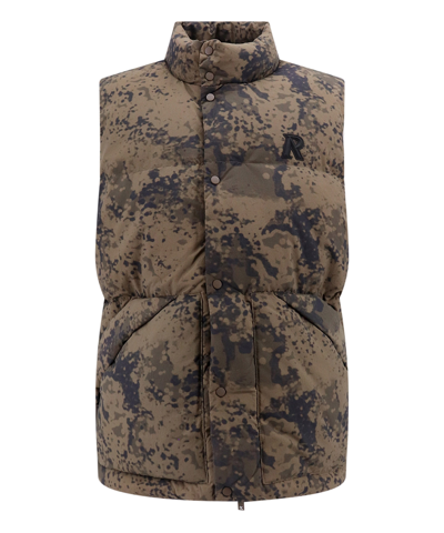 Represent Camouflage Gilet In Green