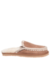 Mou Eskimo Suede And Shearling Slippers In Brown