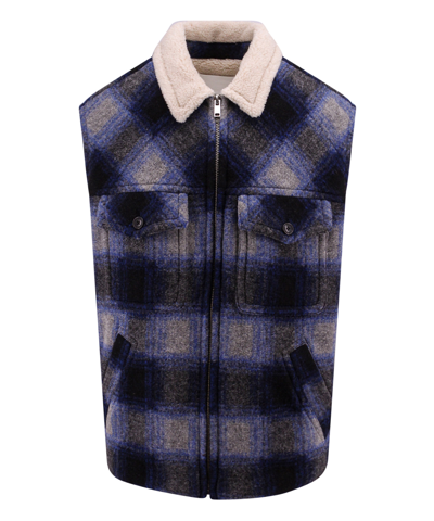 Isabel Marant Kiran Waistcoat In Blue