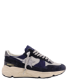Golden Goose Leather-trimmed Mesh And Suede Sneakers In Blue