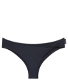 Courrèges Twist-detailed Bikini Bottoms In Black
