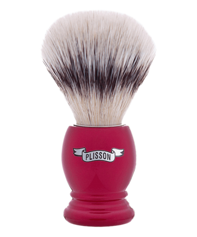 Plisson 1808 Essential Shaving Brush - High Mountain White Fibre In Red