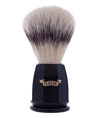 Plisson 1808 Russian Grey Faceted Brush In Black