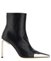 Off-white Allen Key Pointed-toe Ankle Boots In Black